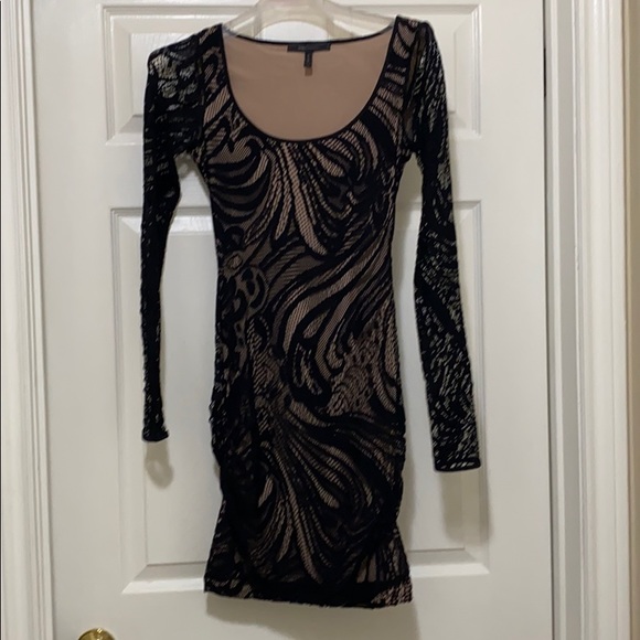 BCBG black and beige/nude cocktail dress - Picture 1 of 8